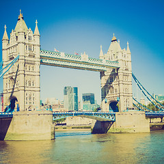 Image showing Vintage look Tower Bridge London