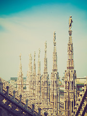 Image showing Retro look Duomo, Milan