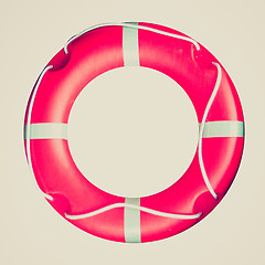 Image showing Retro look Life buoy