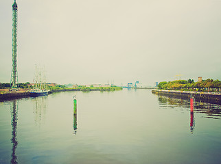 Image showing Retro looking River Clyde