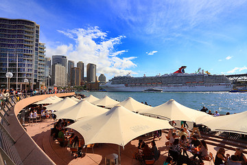 Image showing Carnival Spirit docked at Circular Quay, Sydney