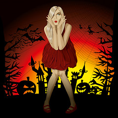 Image showing Vector Halloween Background