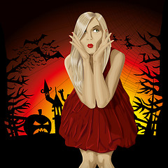 Image showing Vector Halloween Background