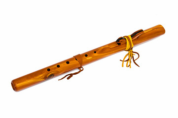 Image showing Wooden flute.