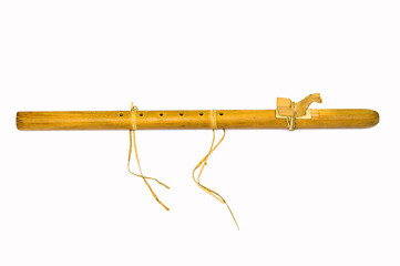 Image showing Wooden flute.