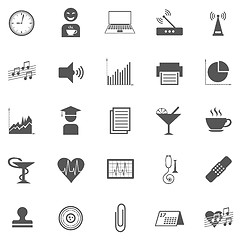 Image showing Business Gray Icon Set 005