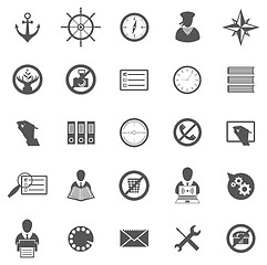 Image showing Business Gray Icon Set