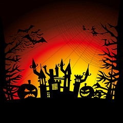 Image showing Vector Halloween Background