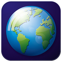 Image showing Icon Earth Globe