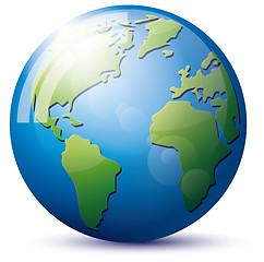 Image showing Icon Earth Globe