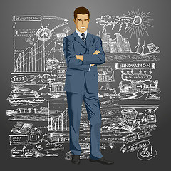 Image showing Vector Businessman In Suit