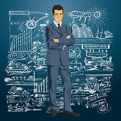 Image showing Vector Businessman In Suit