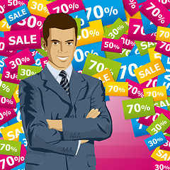 Image showing Vector Businessman In Suit