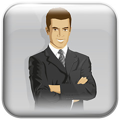 Image showing App Icon With Business Man