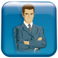 Image showing App Icon With Business Man