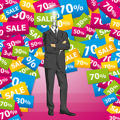 Image showing Vector Businessman In Suit