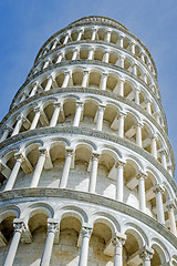 Image showing Closeup Leaning Tower Pisa