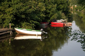 Image showing River with boats