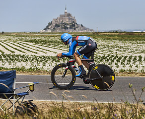 Image showing The Cyclist Ramunas Navardauskas