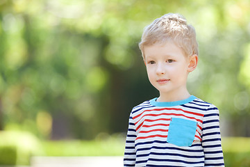 Image showing unhappy boy