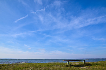 Image showing Empty bench