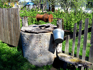 Image showing artesian well in Ukrainian village