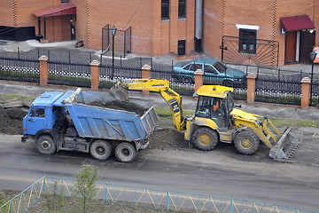 Image showing Road equipment. Road repair.