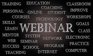 Image showing Webinar word cloud