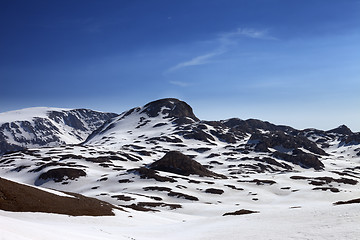 Image showing Mountains in snow