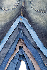 Image showing many different jeans