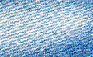 Image showing artificially aged denim, close-up 