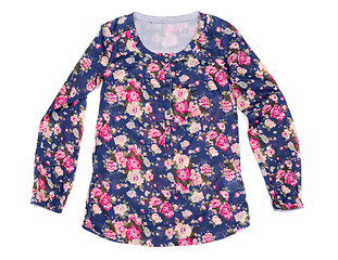 Image showing ladies blouse with floral print