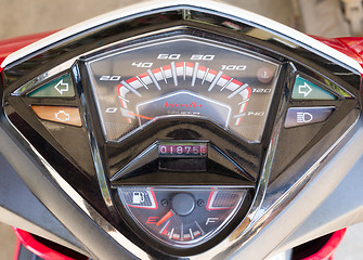 Image showing motorbike speedometer