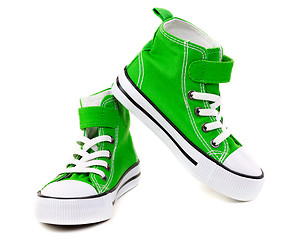 Image showing Green Sneakers