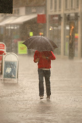 Image showing Man in the rain