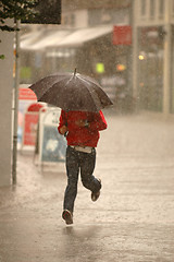 Image showing Man in the rain