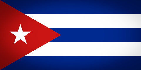 Image showing Flag of Cuba vignetted