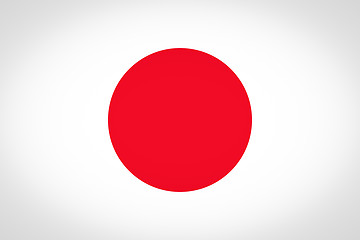 Image showing Flag of Japan vignetted