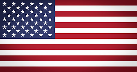 Image showing Flag of the USA vignetted