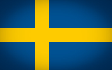 Image showing Flag of Sweden vignetted