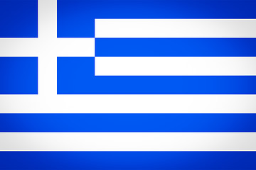 Image showing Greece flag vignetted