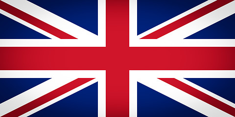 Image showing UK Flag vignetted