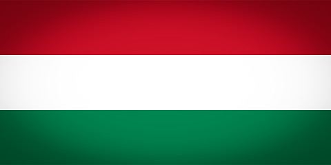 Image showing Hungary flag vignetted