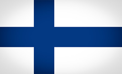 Image showing Flag of Finland vignetted