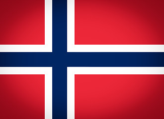 Image showing Flag of Norway vignetted