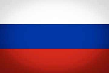 Image showing Flag of Russia vignetted