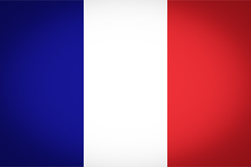 Image showing French flag vignetted