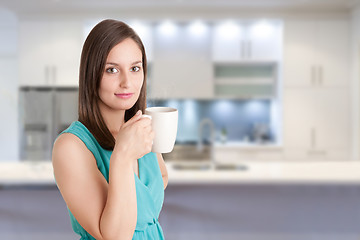 Image showing Drinking Tea in the Kitchen