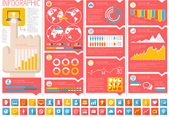 Image showing IT Industry Infographic Elements