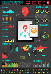 Image showing IT Industry Infographic Elements